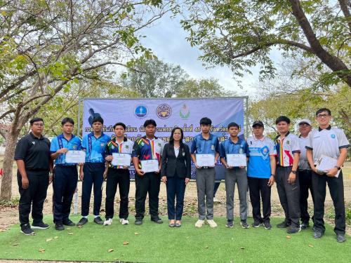 มอบเกียรติบัตรแก่ผู้ชนะการแข่งขันกีฬานักเรียน นักศึกษาแห่งชาติ รอบคัดเลือกเขต 7 ชนิดกีฬาวู๊ดบอล